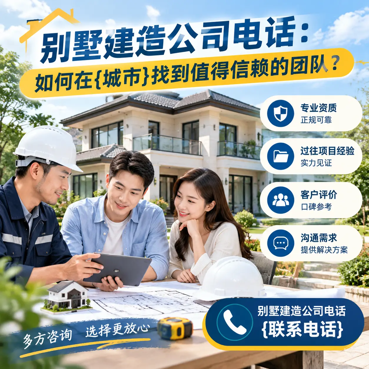 别墅建造公司电话：如何在惠水找到值得信赖的团队？