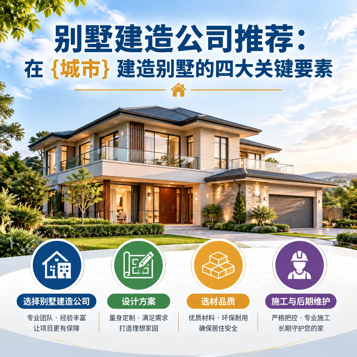 别墅建造公司推荐:在 惠水 建造别墅的四大关键要素