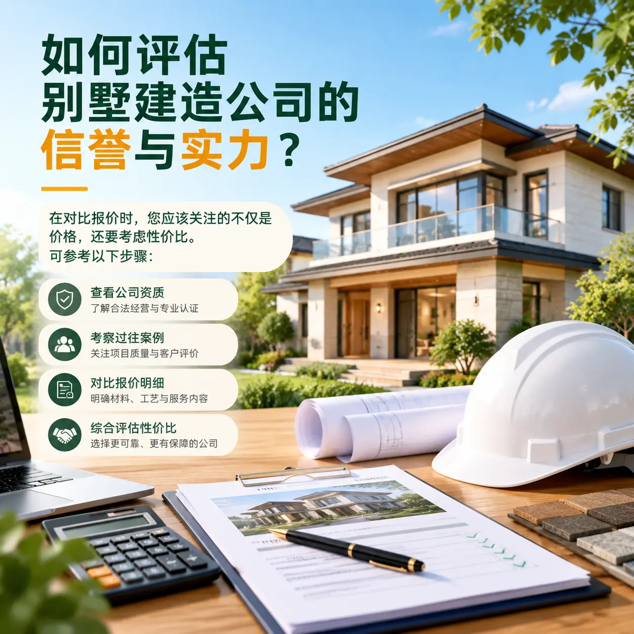 如何评估 惠水 别墅建造公司的信誉与实力?