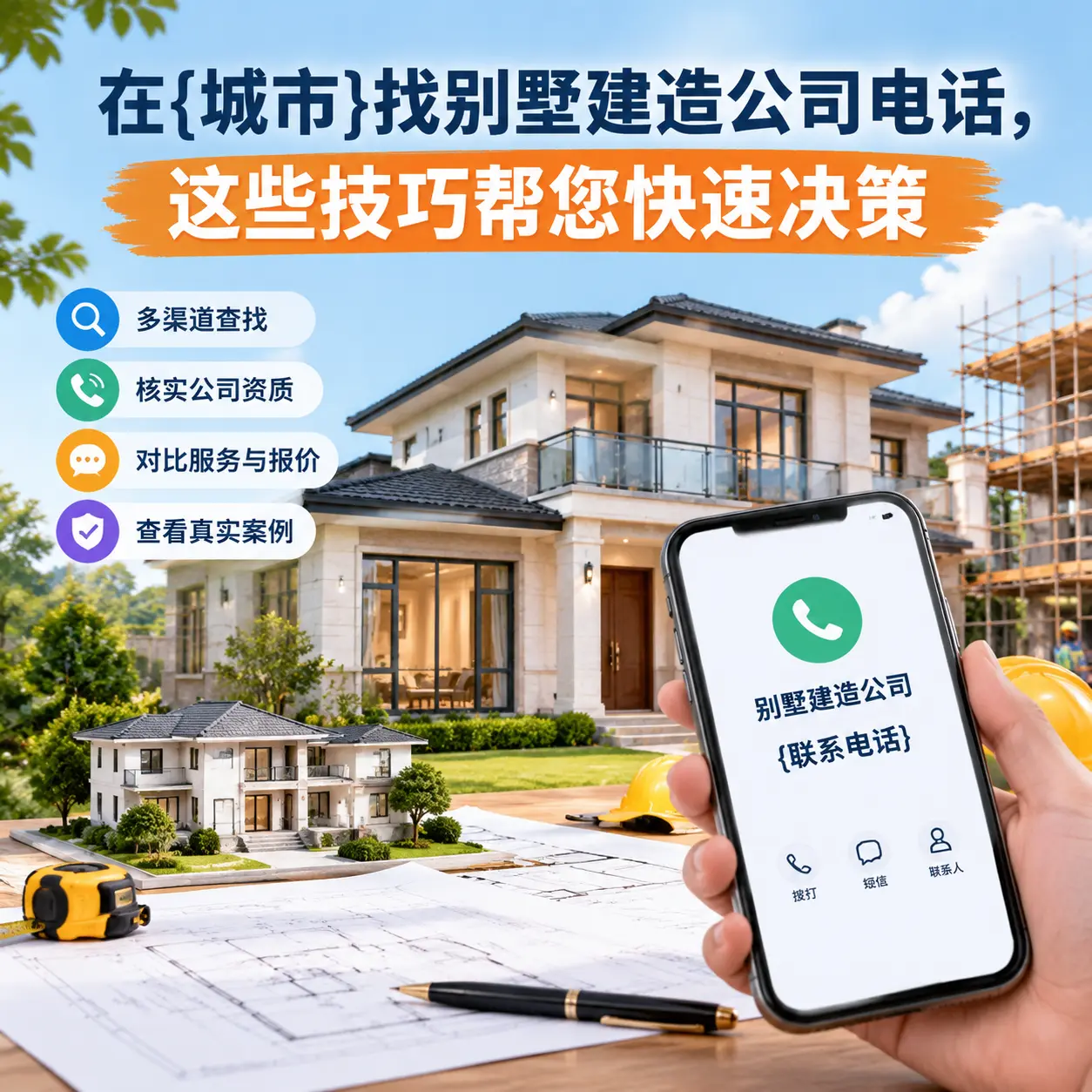 在惠水找别墅建造公司电话，这些技巧帮您快速决策