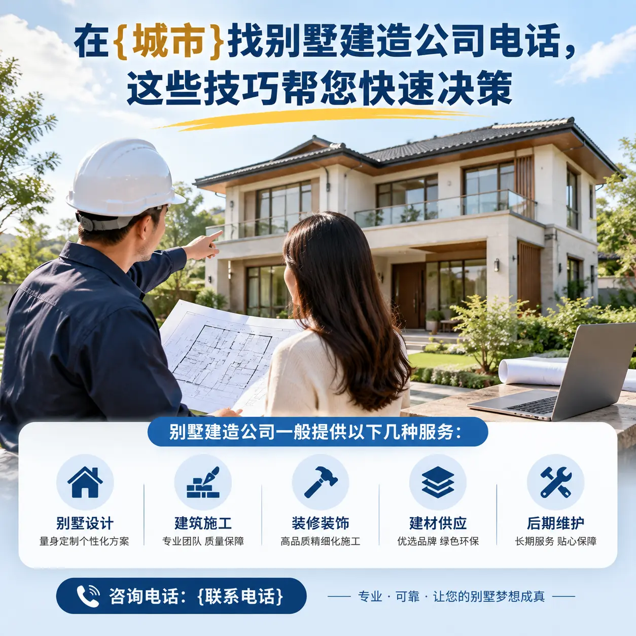 在惠水找别墅建造公司电话，这些技巧帮您快速决策