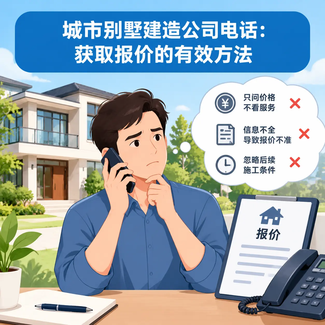 惠水别墅建造公司电话:获取报价的有效方法